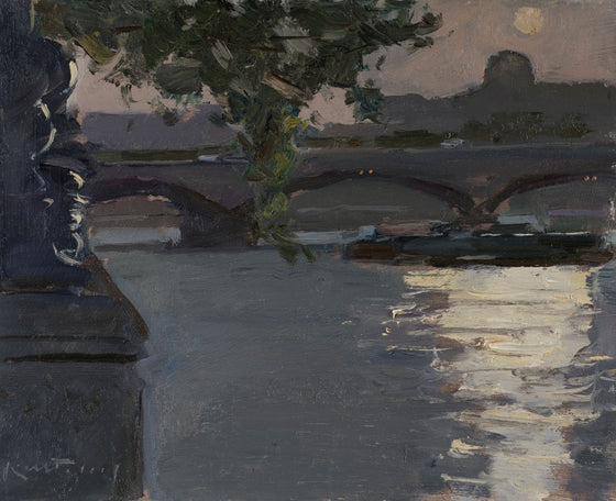 Sundown over Hungerford Bridge