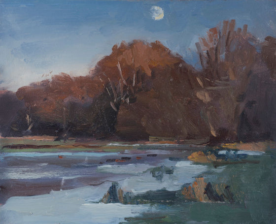 Moonrise and Frozen River