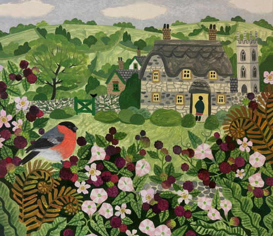 Bullfinch and Blackberries