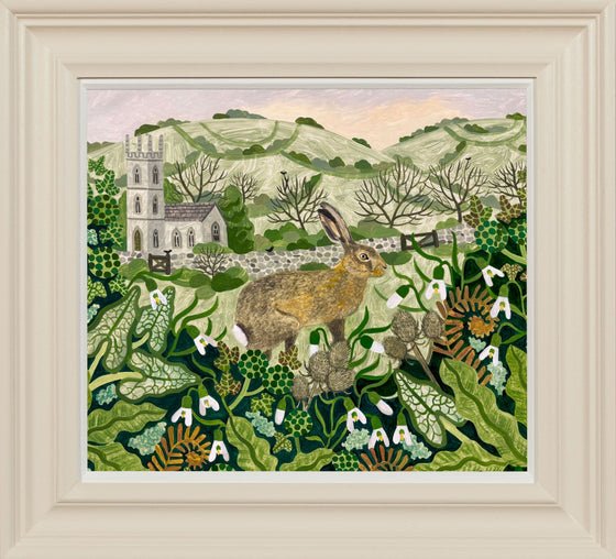 Hare and Snowdrops