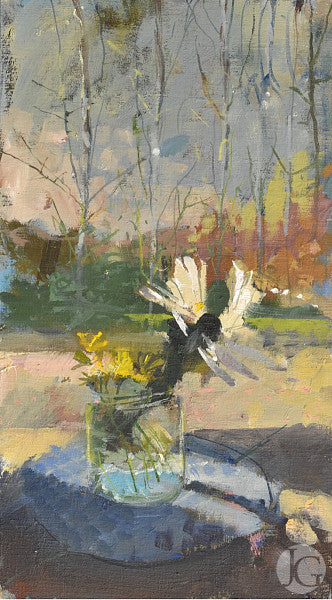 Celandine and Magnolia, Spring Light
