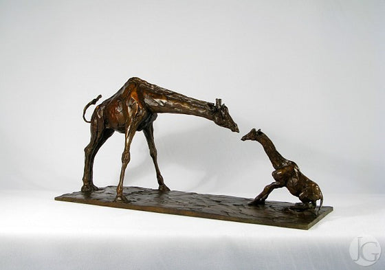 Giraffe and Calf