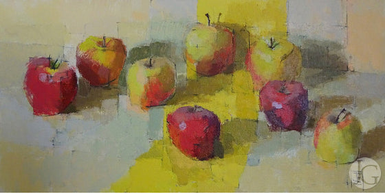 Apples with Yellow Stripe
