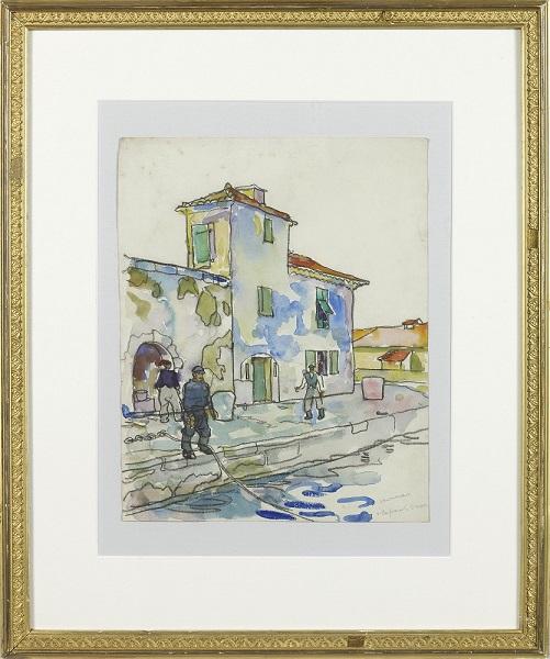 Waterfront Villefranche-sur-Mer (Framed)